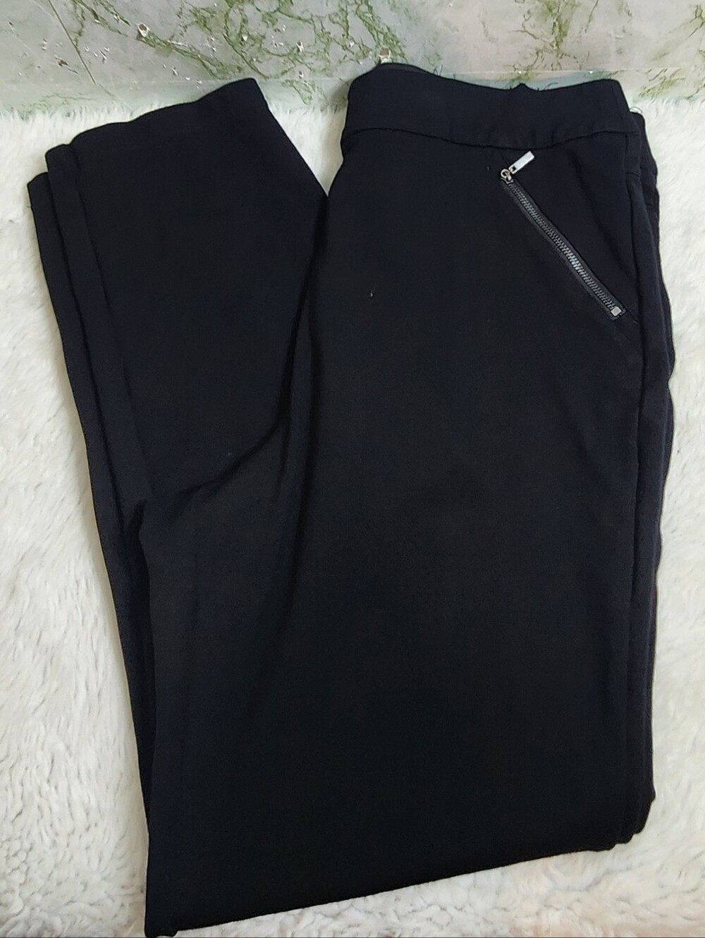 INC INTERNATIONAL CONCEPTS Black Pull-on Style Pants